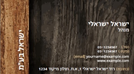 כרטיס ביקור מיוחד